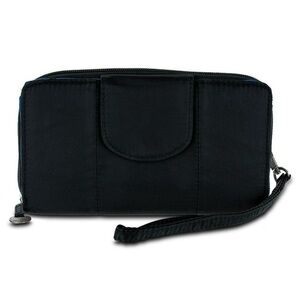 NWT Travelon Hack-Proof RFID Blocking Clutch Wallet- Black